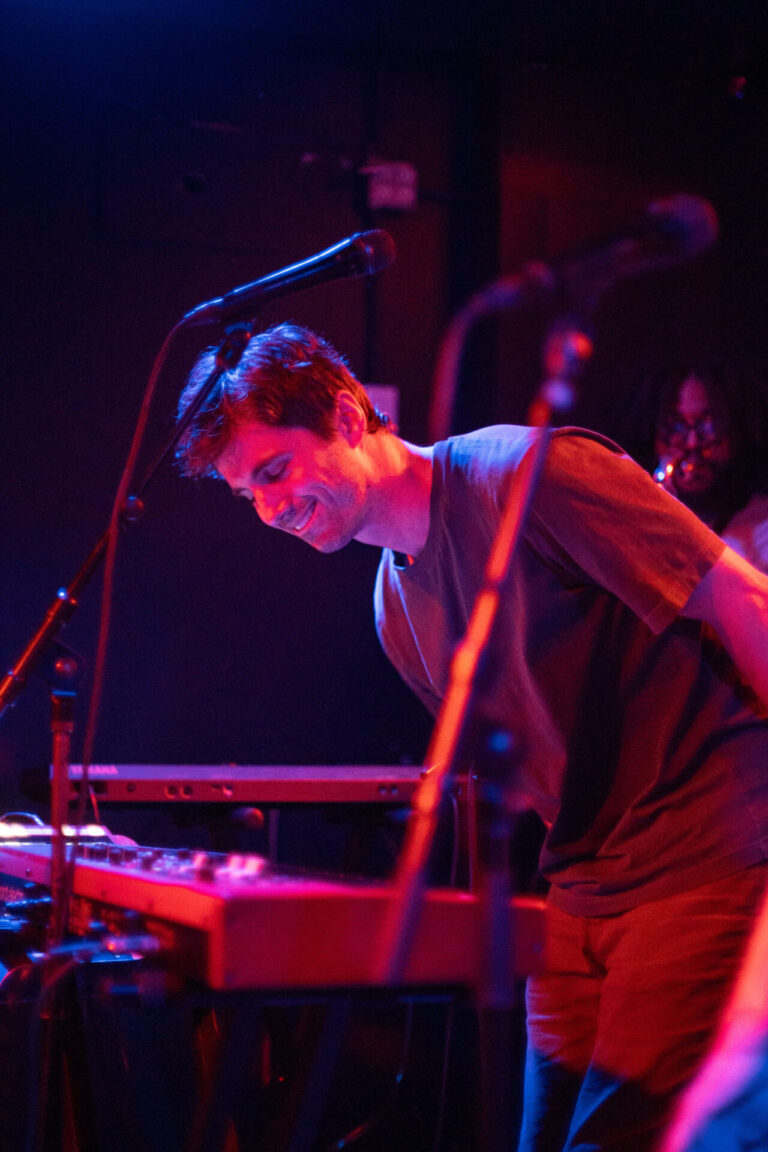 Ryan Jones, band leader of Every Us, performing at Pianos NYC in Aoril 2026.